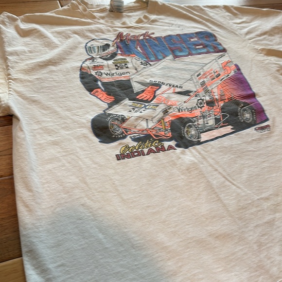 Vtg signed Mark Kinser sprint racing T - Picture 5 of 6